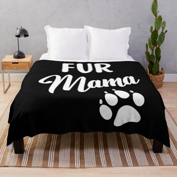 Artikelvorschau, Fur Mama Hundeliebhaber-T-Shirt Fur Momma Hundepfotenabdruck entworfen und verkauft von elvisg03.