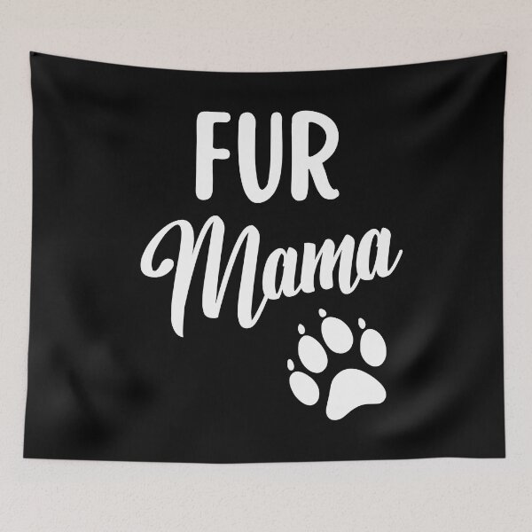 Artikelvorschau, Fur Mama Hundeliebhaber-T-Shirt Fur Momma Hundepfotenabdruck entworfen und verkauft von elvisg03.