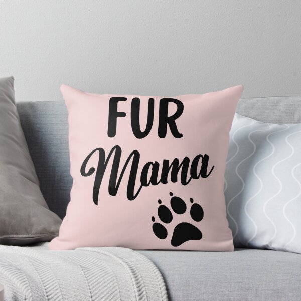 Artikelvorschau, Fur Mama Hundeliebhaber-T-Shirt Fur Momma Hundepfotenabdruck entworfen und verkauft von elvisg03.