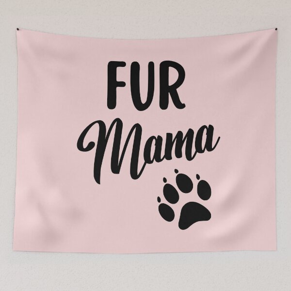 Artikelvorschau, Fur Mama Hundeliebhaber-T-Shirt Fur Momma Hundepfotenabdruck entworfen und verkauft von elvisg03.