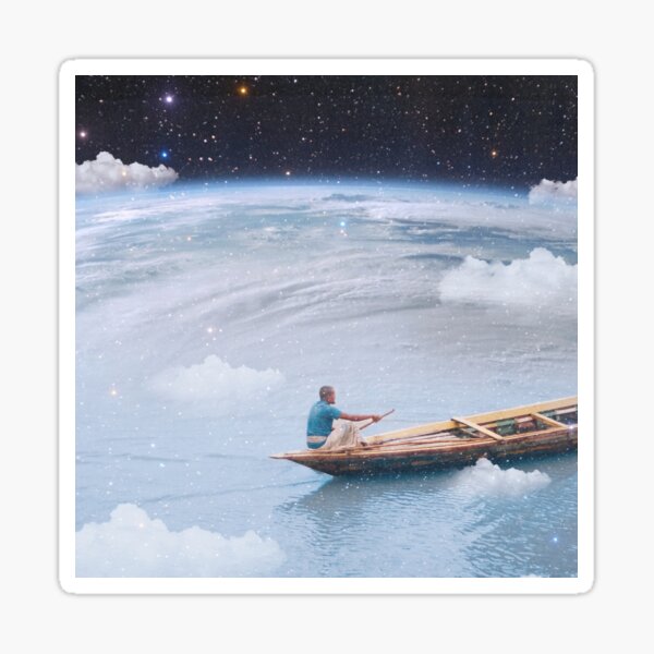 Space Kayaking Sticker