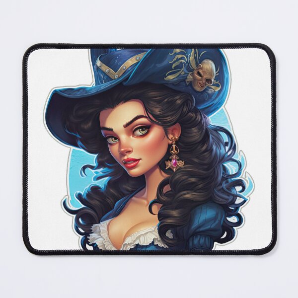 Item preview, Pirate Queen Pirate Princess Wearing Blue designed and sold by PrincessJessieJ.