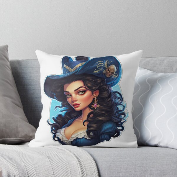 Artikelvorschau, Pirate Queen Pirate Princess Wearing Blue entworfen und verkauft von PrincessJessieJ.