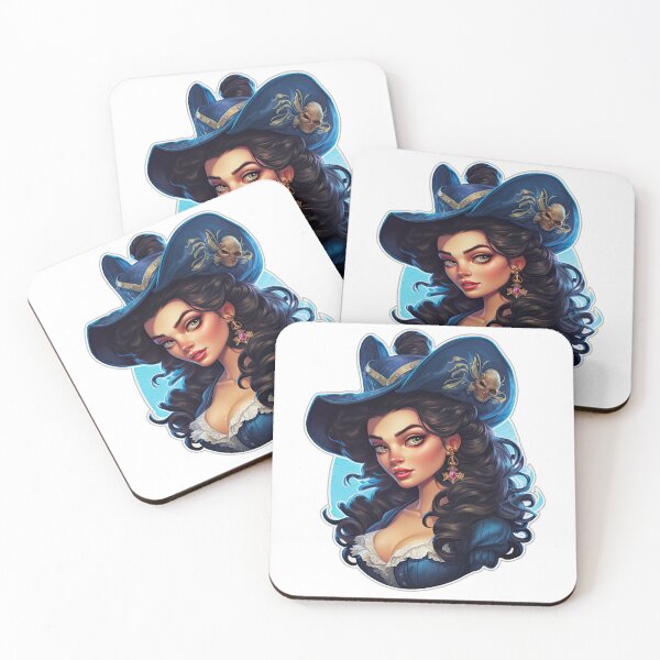 Item preview, Pirate Queen Pirate Princess Wearing Blue designed and sold by PrincessJessieJ.