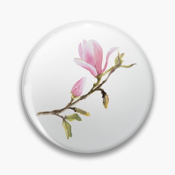 Item preview, Watercolor pink Magnolia Seamless Pattern White background Hand painted illustration  designed and sold by BartolArt.