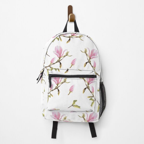 Item preview, Watercolor pink Magnolia Seamless Pattern White background Hand painted illustration  designed and sold by BartolArt.