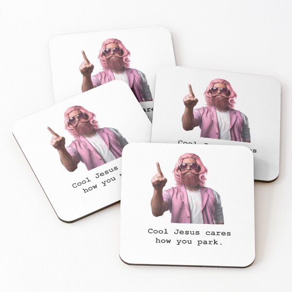 Item preview, Cool Jesus cares how you park. designed and sold by TheOddBotShop.