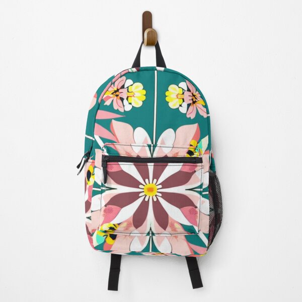 Item preview, A centered big pink tropical flower with green background designed and sold by BirdsnStuff.