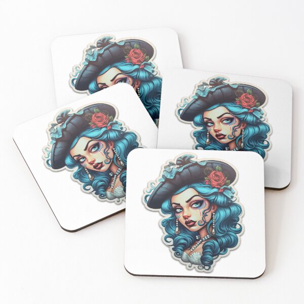 Artikelvorschau, Pirate Queen Pirate Princess Wearing Blue entworfen und verkauft von PrincessJessieJ.