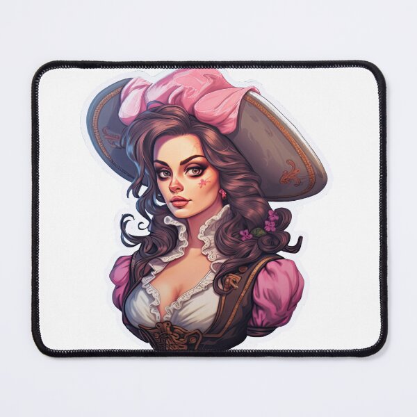 Item preview, Pirate Queen Pirate Princess Wearing Pink designed and sold by PrincessJessieJ.