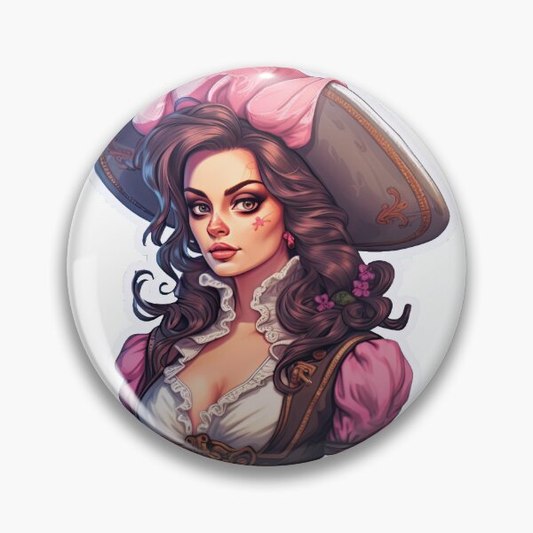 Artikelvorschau, Pirate Queen Pirate Princess Wearing Pink entworfen und verkauft von PrincessJessieJ.