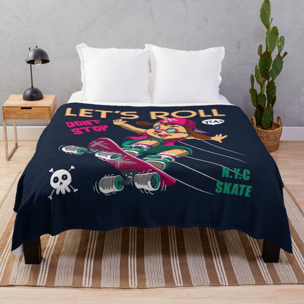 Item preview, yeah let's roll, don't stop (cute skater puppy) designed and sold by hayrpictures.