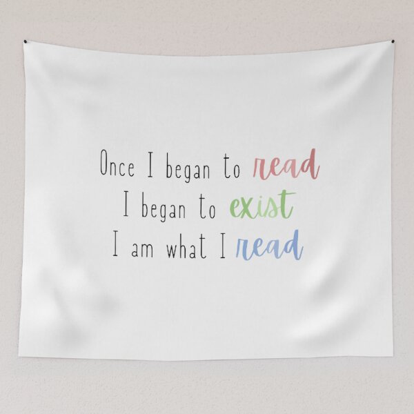 Item preview, Aesthetic colorful books and reading lovers quote designed and sold by AestHenni17.