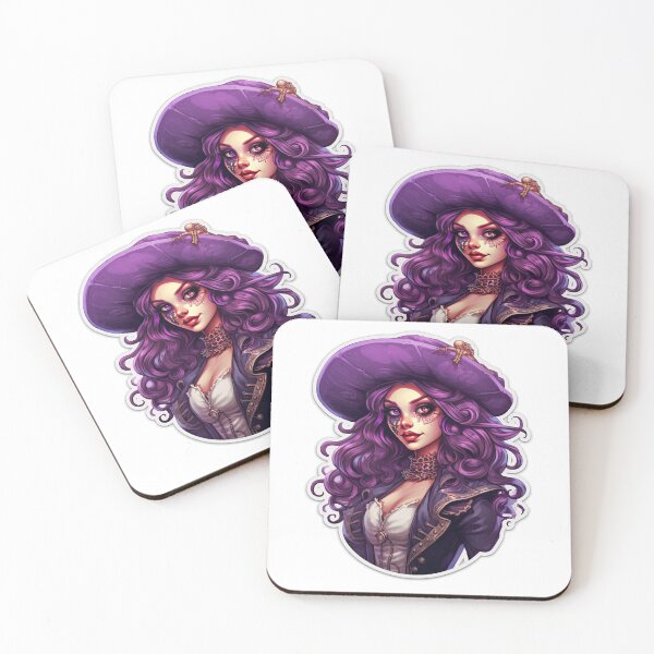 Artikelvorschau, Pirate Queen Pirate Princess Wearing Purple entworfen und verkauft von PrincessJessieJ.