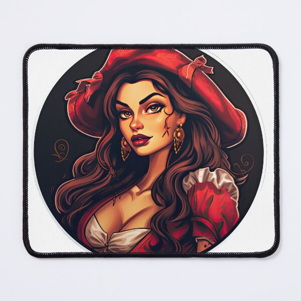 Item preview, Pirate Queen Pirate Princess Wearing Red designed and sold by PrincessJessieJ.