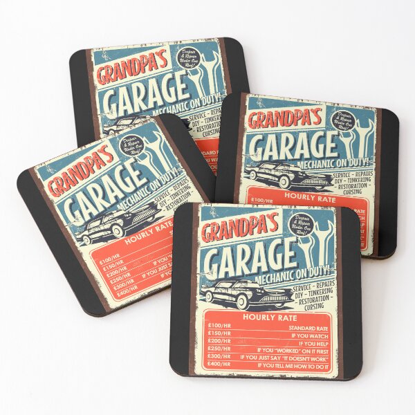 Item preview, Grandpa's Garage Retro Workshop DIY Poster designed and sold by Nerd Shizzle.