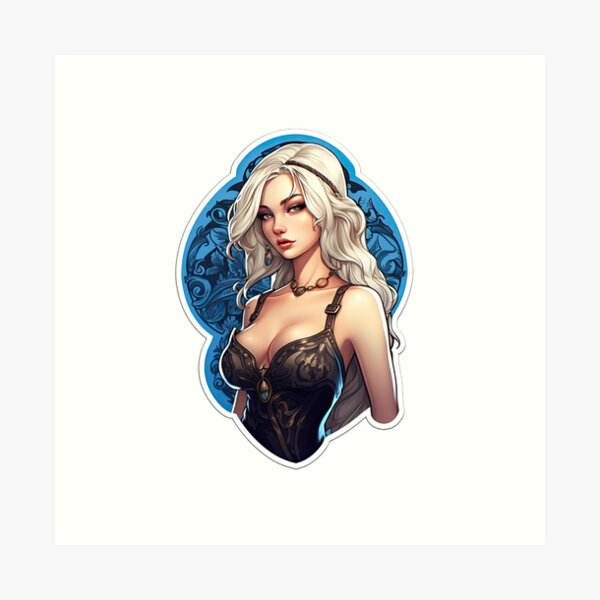 Item preview, Femme Fatale in Black Sticker  designed and sold by PrincessJessieJ.