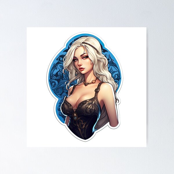Item preview, Femme Fatale in Black Sticker  designed and sold by PrincessJessieJ.