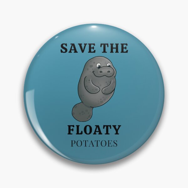 Artikelvorschau, Save The Floaty Potatoes Lustige Seekuh entworfen und verkauft von DizzyShirts1.