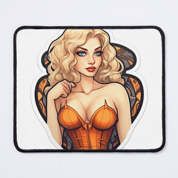 Item preview, Femme Fatale in Orange Sticker  designed and sold by PrincessJessieJ.