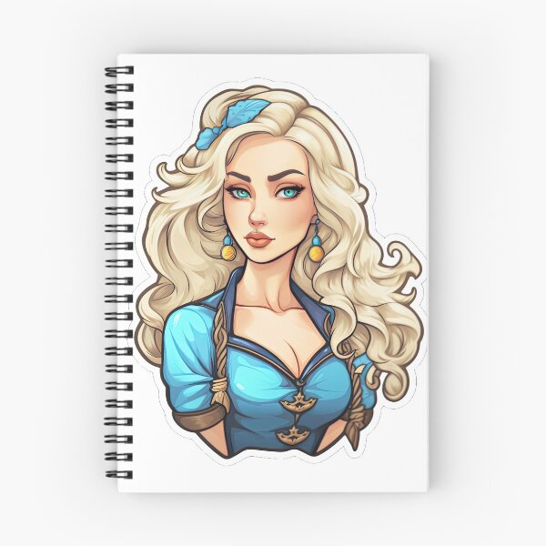 Item preview, Femme Fatale in Blue Sticker  designed and sold by PrincessJessieJ.