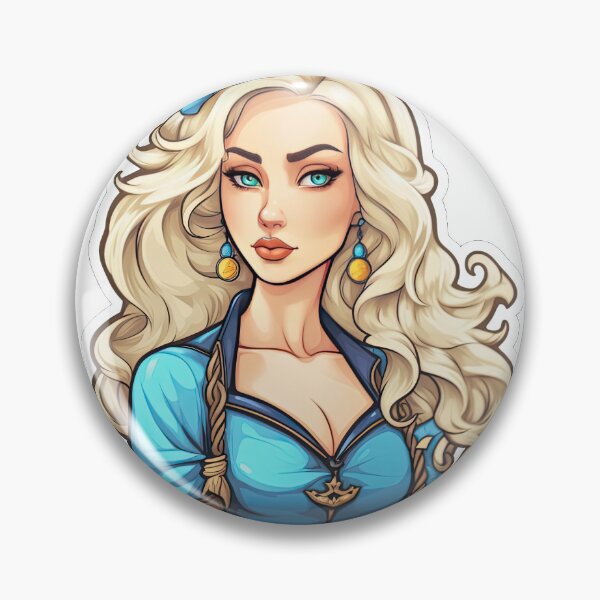 Item preview, Femme Fatale in Blue Sticker  designed and sold by PrincessJessieJ.