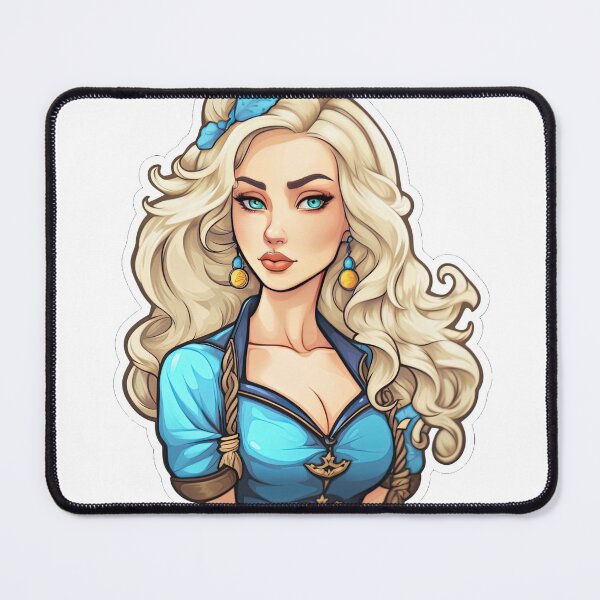Item preview, Femme Fatale in Blue Sticker  designed and sold by PrincessJessieJ.