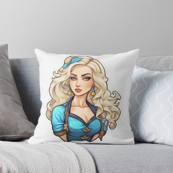 Item preview, Femme Fatale in Blue Sticker  designed and sold by PrincessJessieJ.