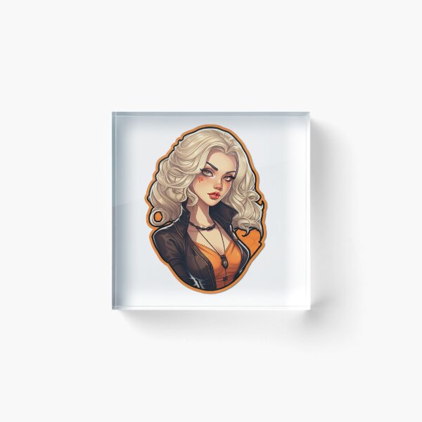 Item preview, Femme Fatale in Orange Sticker  designed and sold by PrincessJessieJ.