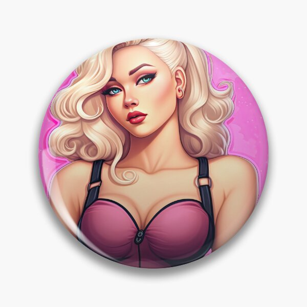 Item preview, Femme Fatale in Pink Sticker  designed and sold by PrincessJessieJ.