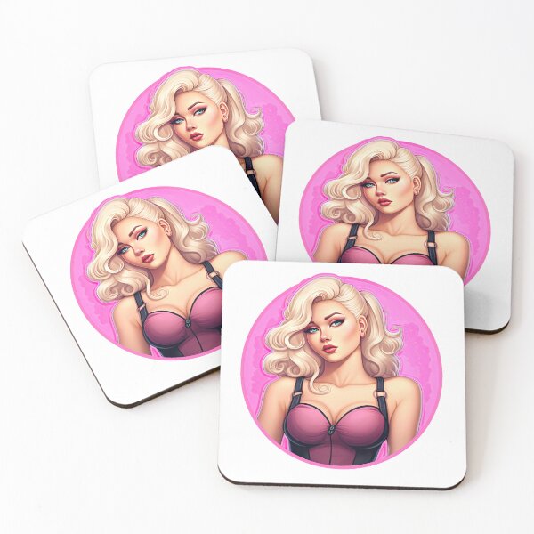Item preview, Femme Fatale in Pink Sticker  designed and sold by PrincessJessieJ.