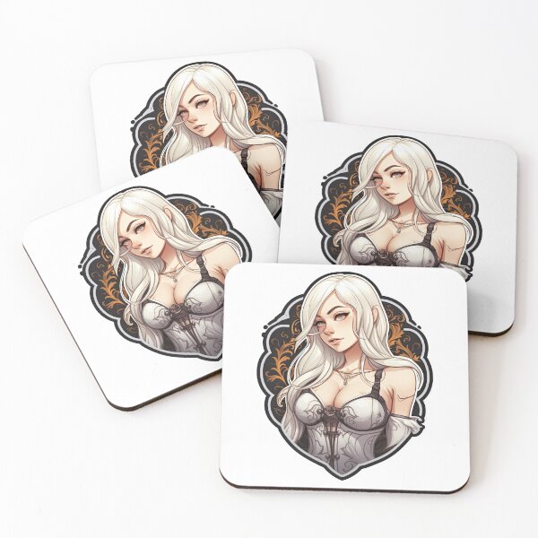 Item preview, Femme Fatale in White Sticker  designed and sold by PrincessJessieJ.