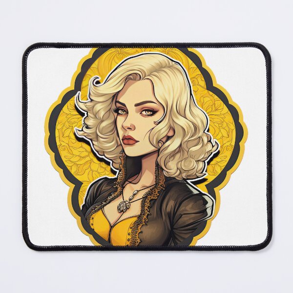 Item preview, Femme Fatale in Yellow Sticker  designed and sold by PrincessJessieJ.