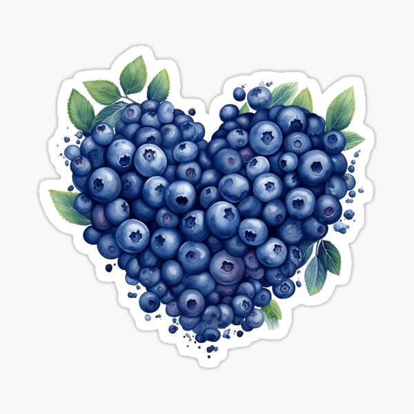J'aime les myrtilles Sticker