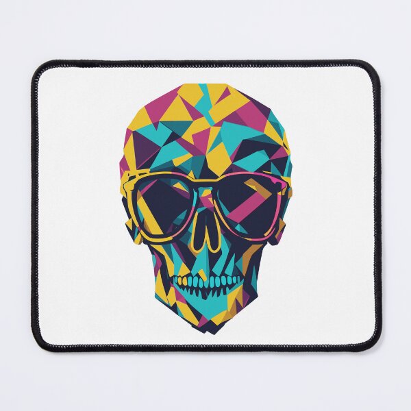 Item preview, Colourful Skull Wearing Sunglasses designed and sold by ancient-times.