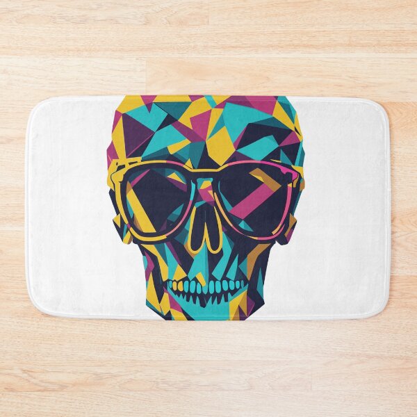 Item preview, Colourful Skull Wearing Sunglasses designed and sold by ancient-times.