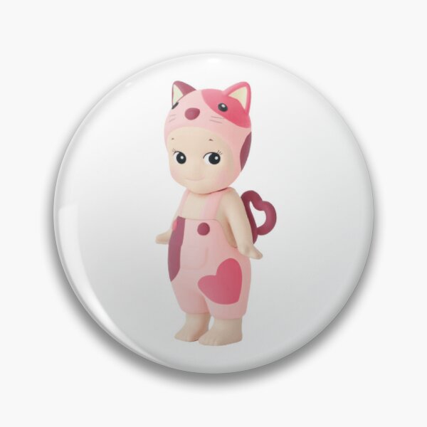 lucky pink cat sonny angel Sticker for Sale by purpletooths