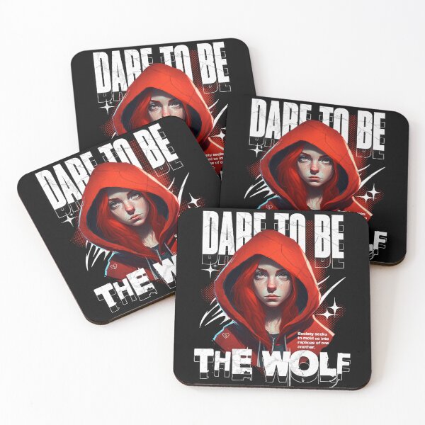Item preview, Dare To Be The Wolf, To Be Different - Female Empowering Gift for Girls designed and sold by InkyGenies.