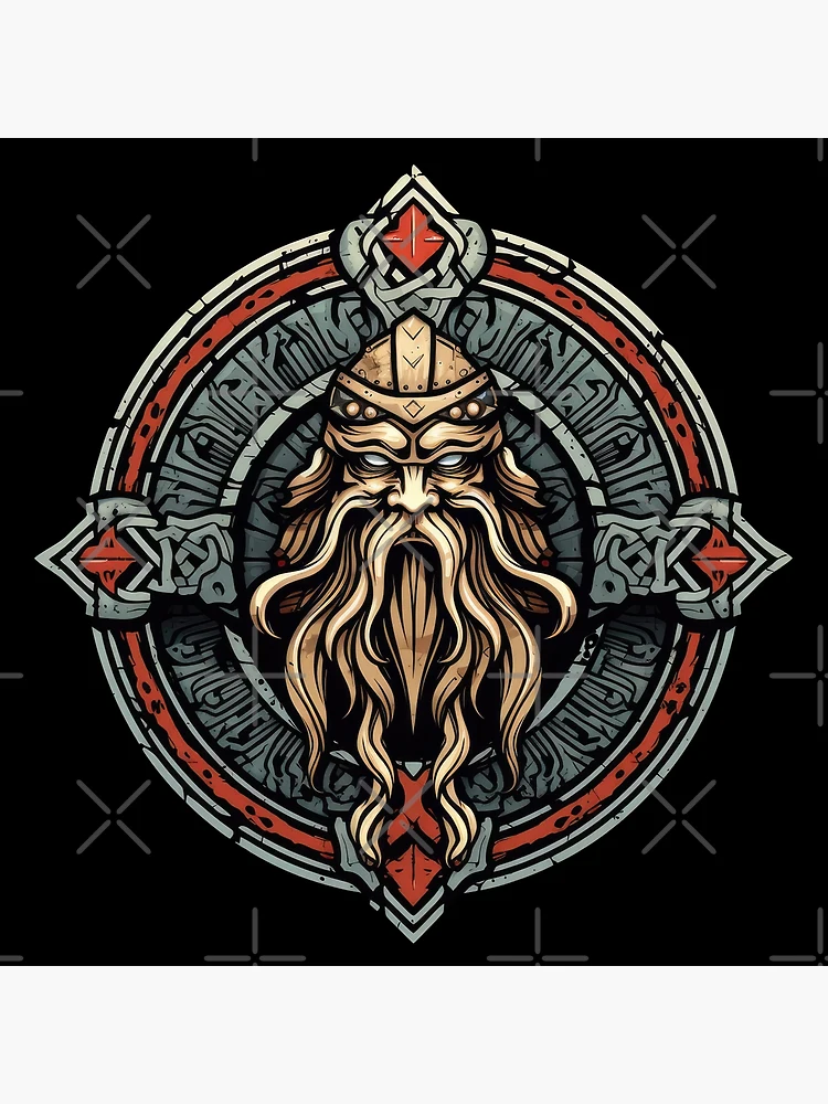 Escudo vikingo - Valhalla nórdico nórdico | Póster