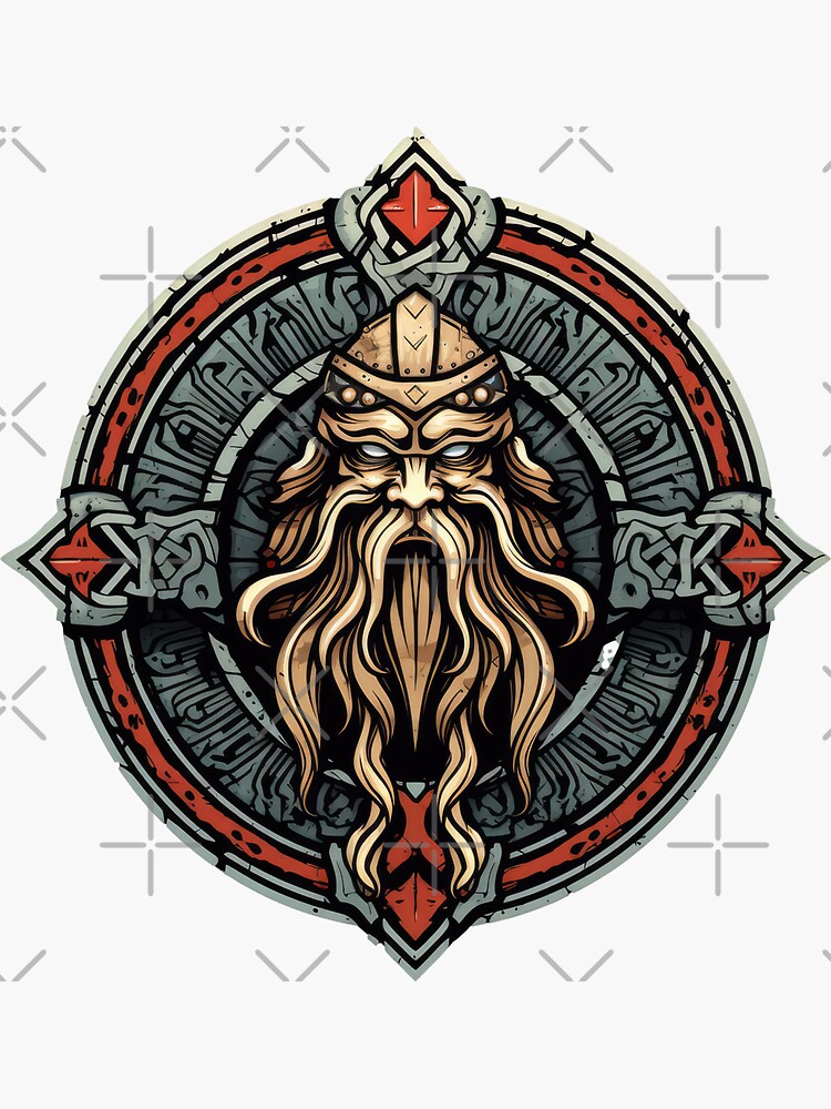 Escudo vikingo - Valhalla nórdico nórdico | Póster