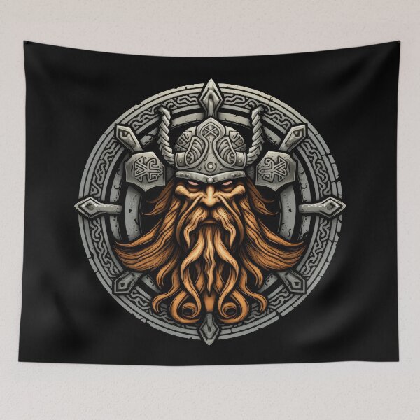 Item preview, Viking Shield - Nordic Norse Valhalla designed and sold by Odd World.
