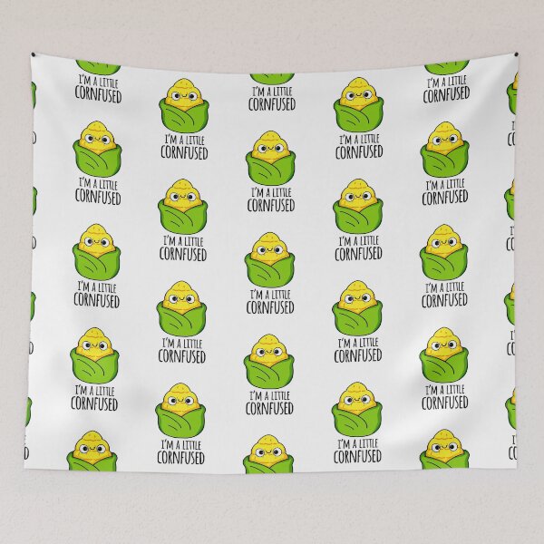 Item preview, I'm A Little Cornfused Funny Corn Puns  designed and sold by punnybone.
