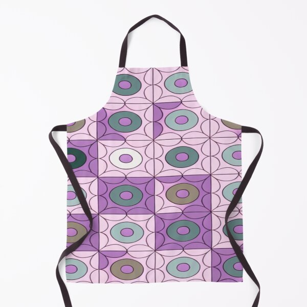Item preview, Purple and pink circles and square pattern designed and sold by BirdsnStuff.