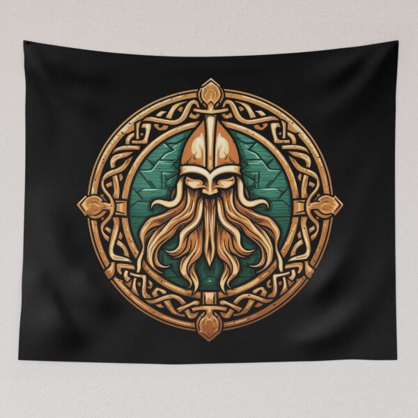 Item preview, Viking Shield - Nordic Norse Valhalla designed and sold by Odd World.
