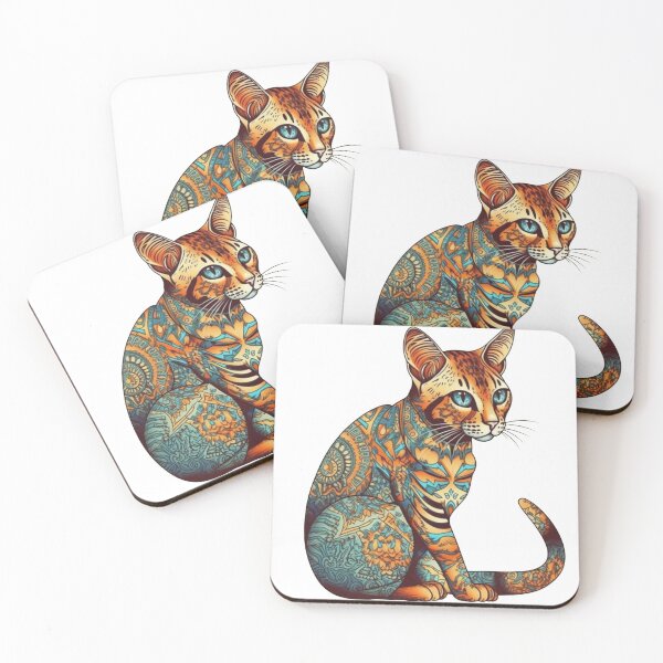 Item preview, OciCats Artistry: Playful Vintage Prints of the Adorable Ocicat designed and sold by DooodleGod.