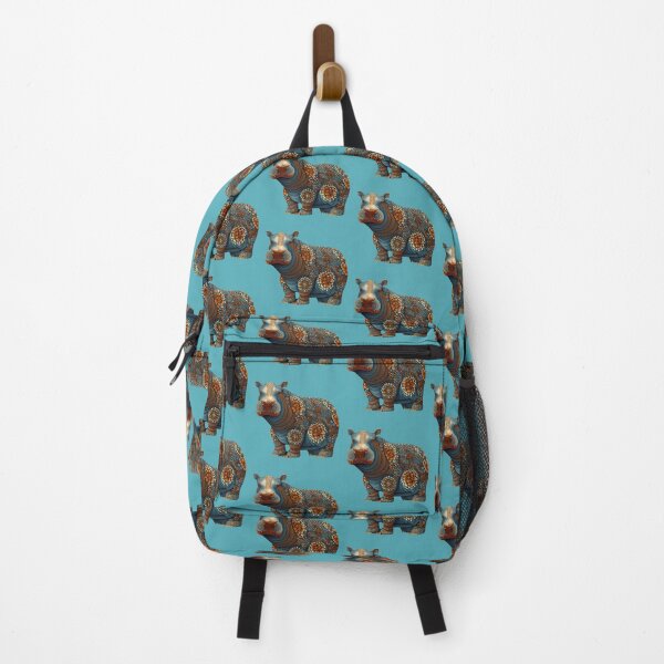 Item preview, Patterned Hippopotamus designed and sold by HouseOfRosy.