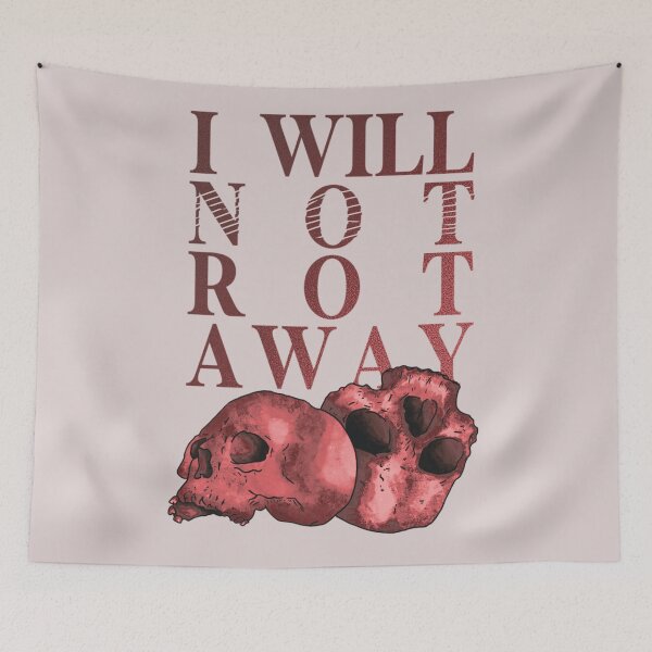 Item preview, i will not rot away skull designed and sold by sagegreenmoon.