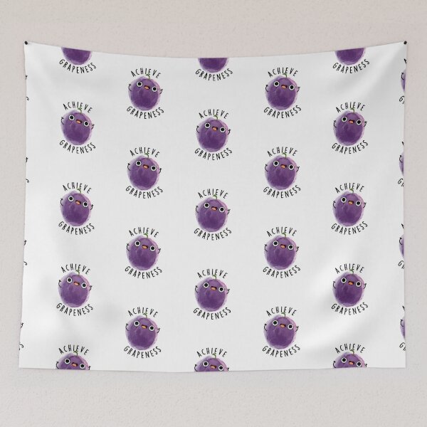 Item preview, Achieve Grapeness Positive Grape Puns  designed and sold by punnybone.
