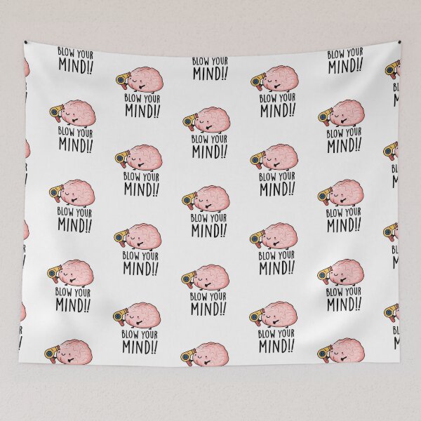 Item preview, Blow Your Mind Funny Brain Puns  designed and sold by punnybone.