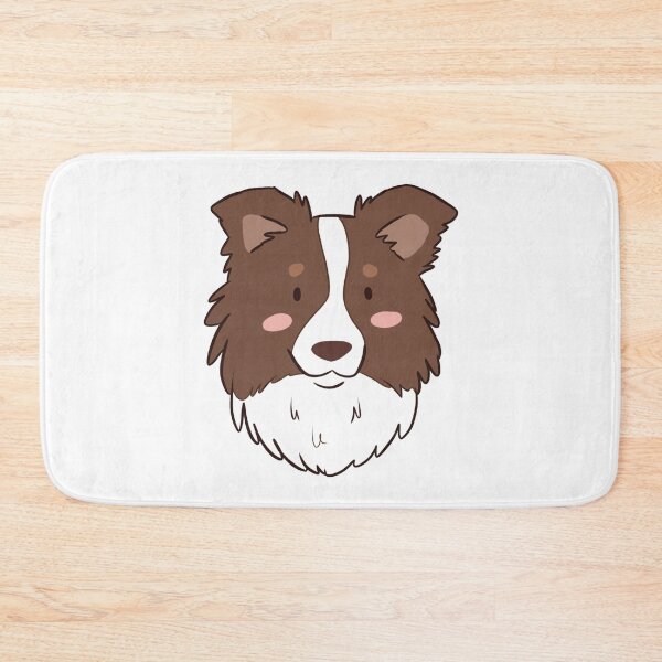 Item preview, Cute cartoon Red border collie face  designed and sold by Yaragold.